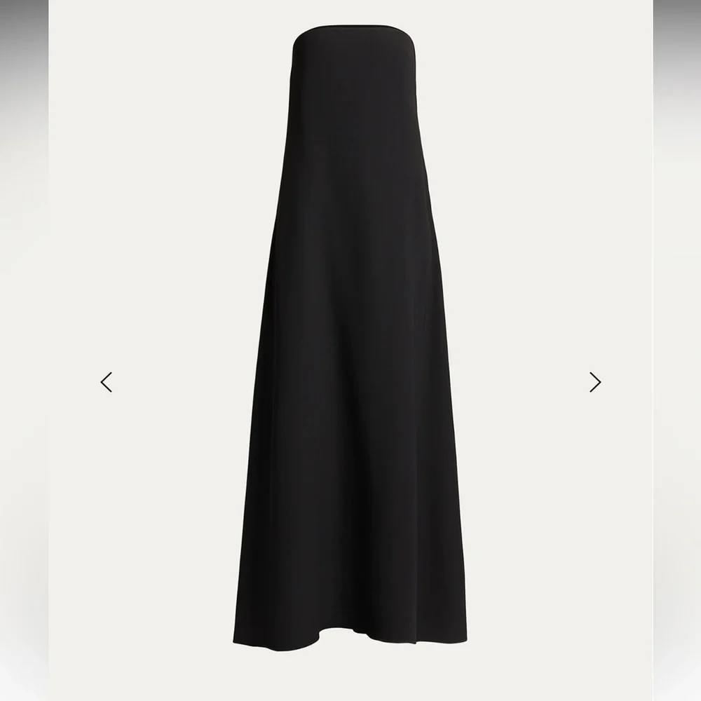 The Row Pau Strapless Dress - Black size 2 - Picture 4 of 7